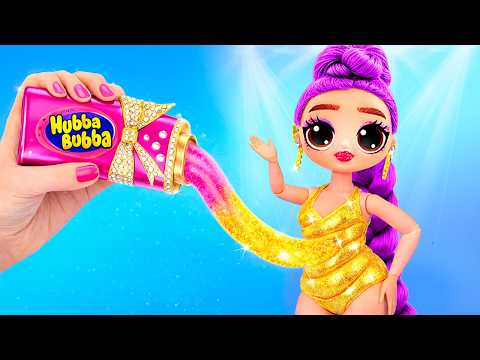 Видео: K-Pop Охотницы на Демонов на золотом, пушистом и картонном корабле! 10 поделок для кукол L.O.L.