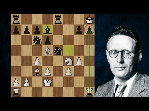 Видео: Красивая миниатюра Михаила Ботвинника! 💖 Разгром в 17 ходов! М.Ботвинник - М.Шофман. Шахматы