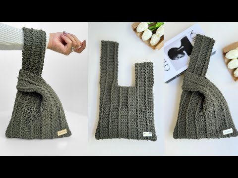 Видео: Как связать простую сумку с японским узлом крючком