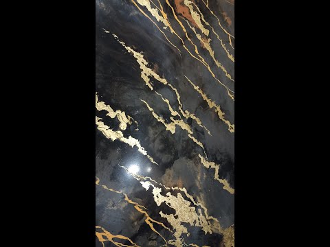 Видео: Decorative plaster with gold Венецианка + микрокальцит + поталь