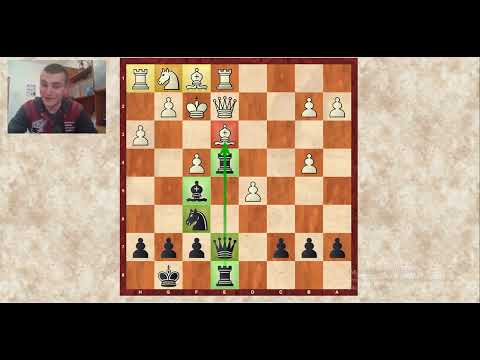 Видео: Контргамбит Фалькбеера (за черных). Красивая комбинация Якова Эстрина.