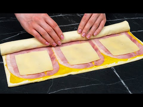 Видео: Из магазина прямо в духовку! Самая быстрая и вкусная закуска из слоеного теста