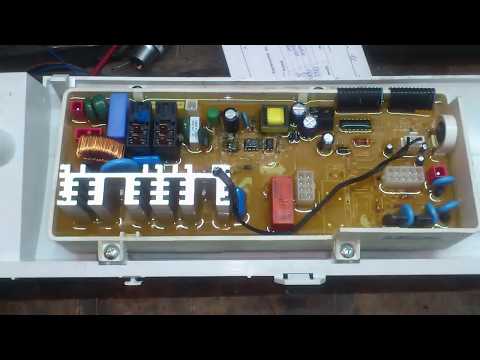 Видео: Ремонт модуля стиральной машины "Samsung" WF-R862. Не включается.