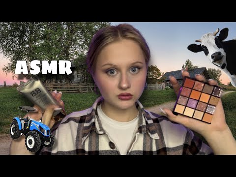 Видео: АСМР | ВИЗАЖИСТ из СЕЛА накрасит ТЕБЯ +сплетни 🚜💋