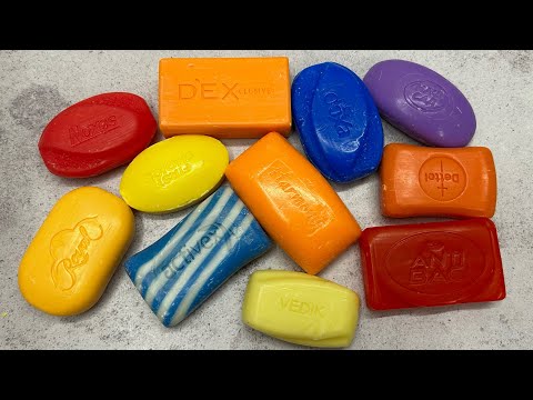 Видео: ASMR soap/ Dry soap cutting 🧡❤️💛💙💜/ Резка сухого мыла 