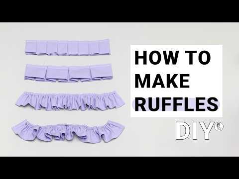Видео: How to Sew Ruffles? 4 Техники Создания Оборок для Начинающих Швей