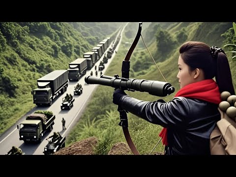 Видео: Прекрасная лучница устроила засаду на горе и атаковала японцев ракетами.