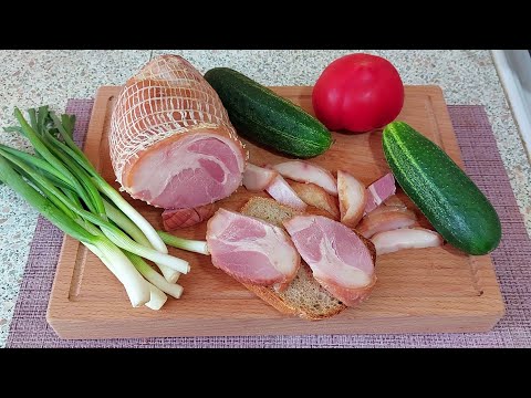 Видео: Копчёно-Варёная рулька без кости. Рулет из свиной рульки. Холодное копчение + Sous Vide