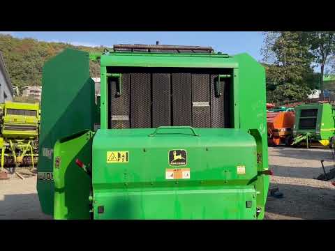 Видео: Пресс подборщик John Deere 590 N 3177 СЕТКА ШПАГАТ