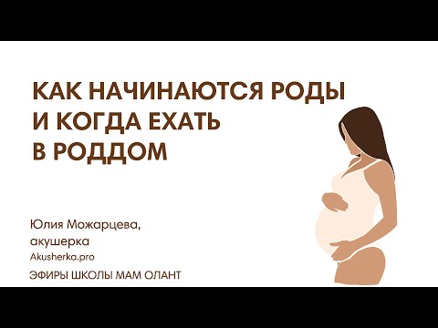 Видео: КАК НАЧИНАЮТСЯ РОДЫ И КОГДА ЕХАТЬ В РОДДОМ