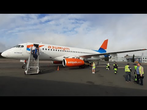Видео: Мой первый полёт на Сухом Суперджете 100 (Sukhoi SuperJet 100) Москва - Псков