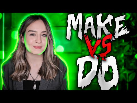 Видео: DO или MAKE - в чем разница?  Английский для начинающих