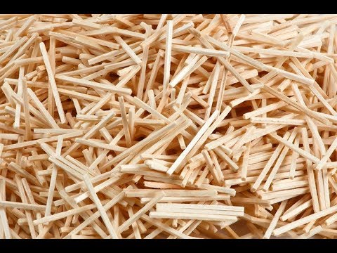 Видео: Смывание серы со спичек | Очистка спичек от серы