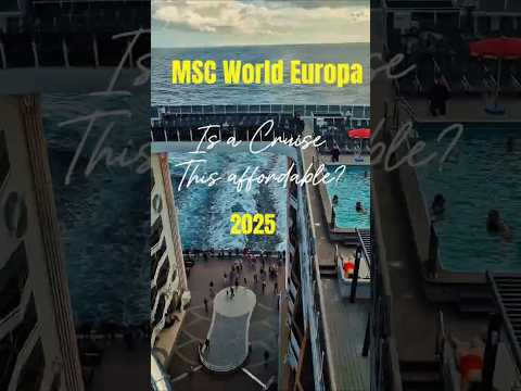 Видео: MSC World Europa: Cruise Prices that will Stock you ! #круизныйлайнер #cruise #mscworldcruise
