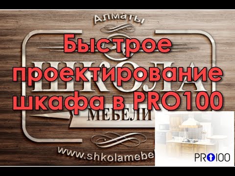 Видео: Быстрое проектирование шкафа в PRO100