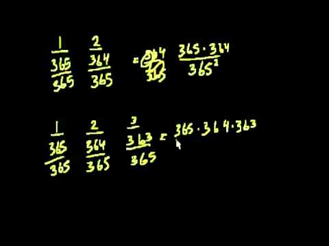 Видео: Задача о вероятности совпадения дней рождения