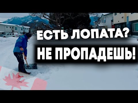 Видео: Подработка от 30$ в Час  на Уборке Снега Канада