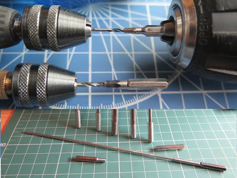 Видео: технология: хвостовики HEX 4 мм для самодельной оснастки сверление, нарезание резьбы