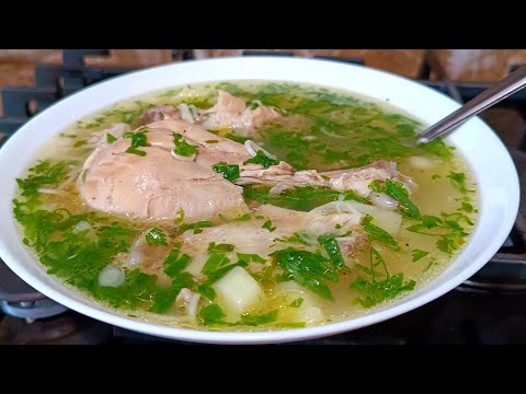 Видео: КУРИНЫЙ СУП - ОБЪЕДЕНИЕ! Без жарки, Легкий и Ароматный! ВСЕГДА ХОЧЕТСЯ ДОБАВКИ!