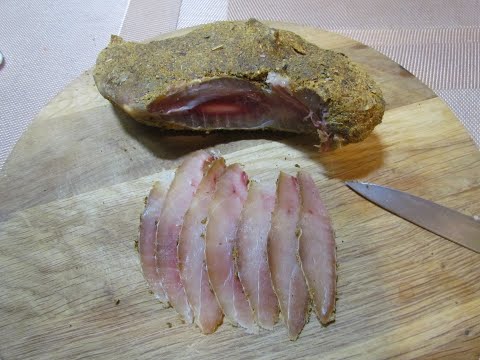 Видео: Бастурма из ноги кроля/Crawl leg basturma