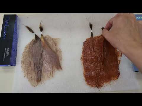 Видео: Рыжий цвет.8/44 и 7/44.Тестирую на прядях.