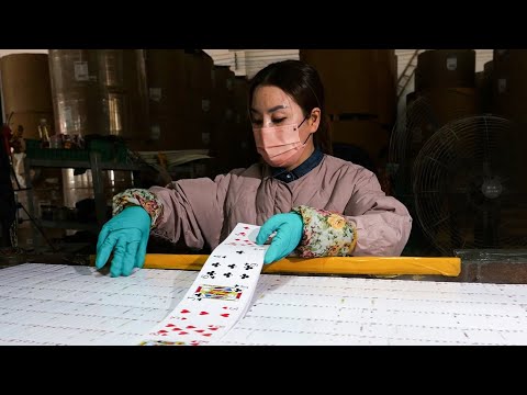 Видео: Автоматизация производства для массового производства игральных карт