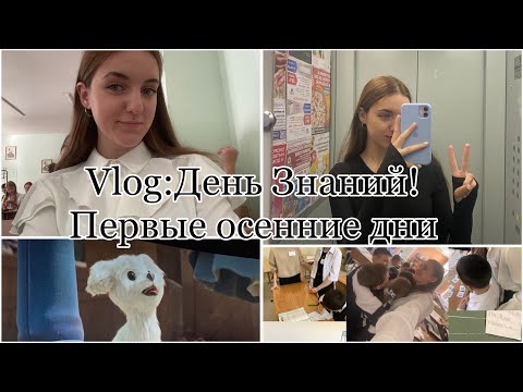 Видео: VLOG:День Знаний!Первые осенние дни 🍁