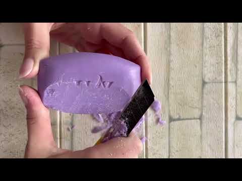 Видео: ASMR cutting dry soap/soap carving/relax video/резка сухого мыла