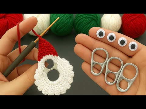 Видео: ✨«Из мусора в сокровище! 😱🎄 Вязаная рождественская поделка крючком из язычков от банок из-под газ...