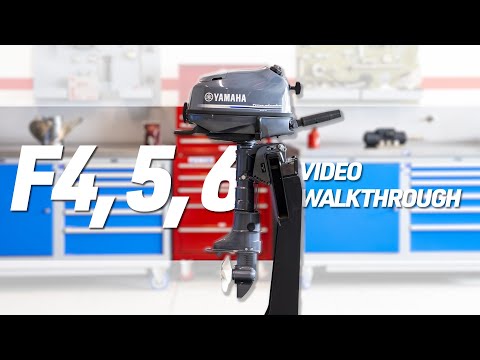 Видео: Портативный подвесной мотор Yamaha 4 л.с., 5 л.с. + 6 л.с. Walk Around