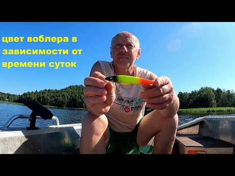 Видео: Верховой троллинг  Цвет воблера в зависимости от времени суток