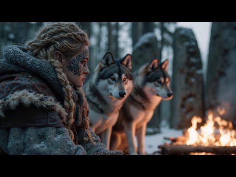 Видео: Arctic Ambient Music ~ Глубокая Нордическая Лесная Релаксация, Зимние Звуки Костра для Сна