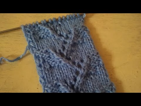 Видео: Интересный узор с листьями. МК.