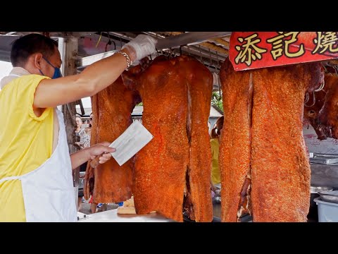 Видео: Продано 4 жареных поросенка за 1 час！Хрустящая жареная свинина Master -Уличная забегаловка
