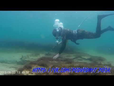 Видео: Система хука в работе на двоих дайверов в Черном море.