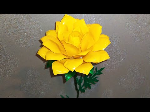 Видео: Мастер класс. Многоуровневый цветок из пластиковых бутылок. Видео №5.