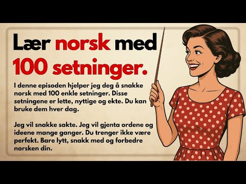 Видео: 100 норвежских фраз для начинающих | Слушай и говори на норвежском (A1–A2)
