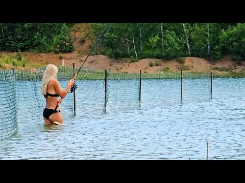 Видео: Ловим НА ПЕТУХА - дикий клёв! Классная рыбалка с женой, таскаем одну за одной!