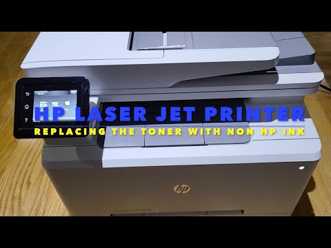 Видео: Лазерный струйный принтер #HP — замена #тонера на тонер стороннего производителя.