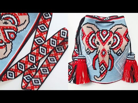 Видео: Сумка Мочила. Часть 3: Ремень - Схема, Процесс вязания / Mochila bag. Part 3: Crochet strap