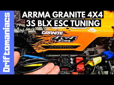Видео: Руководство по настройке Arrma Granite 4x4 3S BLX ESC!