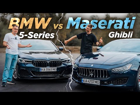 Видео: BMW 5-Series vs Maserati Ghibli | Ганяємо по треку та обираємо кращий седан до 40 000 $