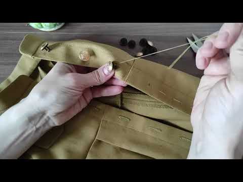Видео: Как пришить пуговицу на ножке|How to sew on a button