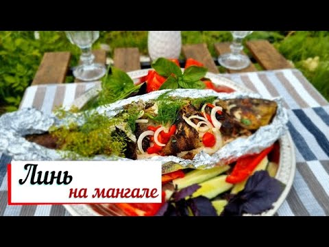 Видео: Линь на мангале.