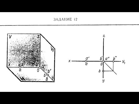 Видео: Задание 12 Боголюбов Проецирование точки на три плоскости
