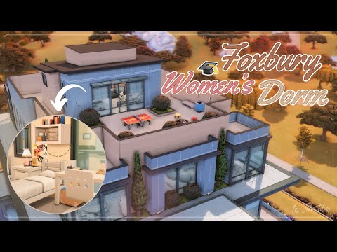 Видео: Женское общежитие👩🏻‍🎓│Строительство│Women's Dorm│SpeedBuild│NO CC [The Sims 4]