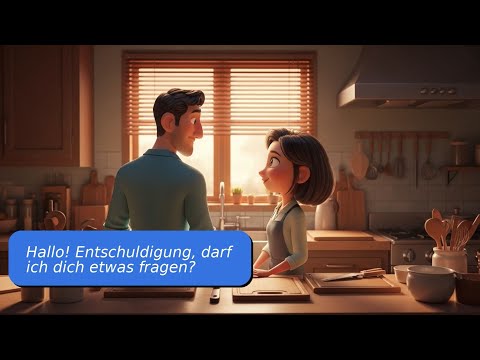 Видео: 10 простых диалогов на немецком языке A1 A2 На кухне