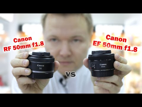 Видео: Обзор полтинников Canon RF 50mm f1.8 STM vs EF 1.8 STM на Canon R5