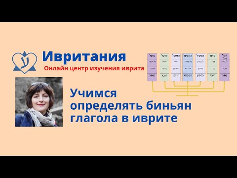 Видео: Учимся определять биньяны глаголов иврита на уровне Алеф