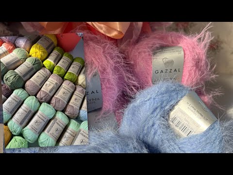 Видео: Покупки | Пряжа Gazzal TEDDY, Gazzal MERILYN & Merinos| Распаковка посылки от ПНК им.Кирова